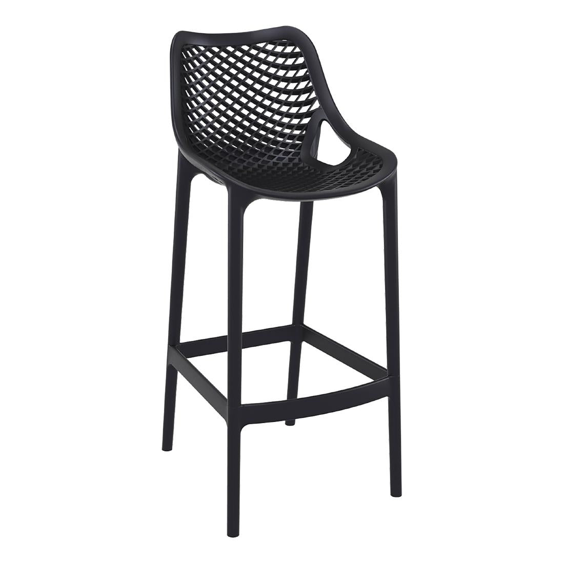 Furnlink Siesta Exclusive Air Barstool 75 - Black (2 Pack) (Pack of 2) • PAS-DD025