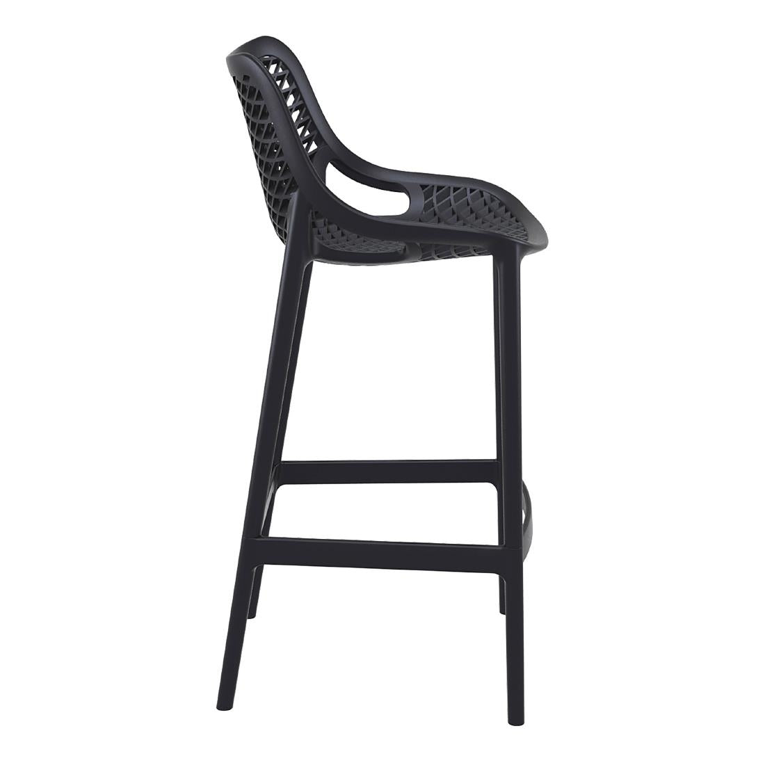 Furnlink Siesta Exclusive Air Barstool 75 - Black (2 Pack) (Pack of 2) • PAS-DD025