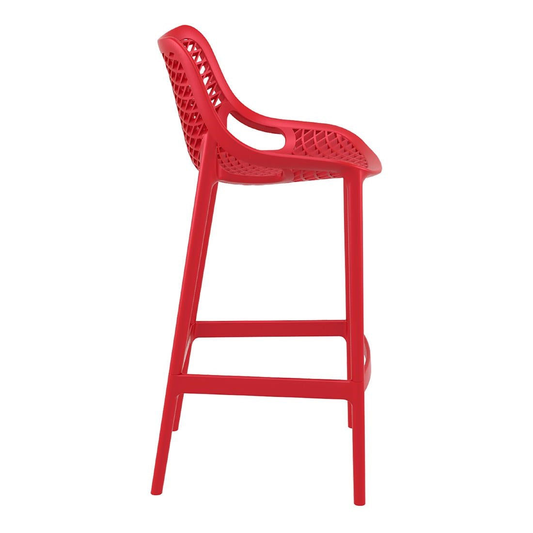 Furnlink Siesta Exclusive Air Barstool 75 - Red (2 Pack) (Pack of 2) • PAS-DD028