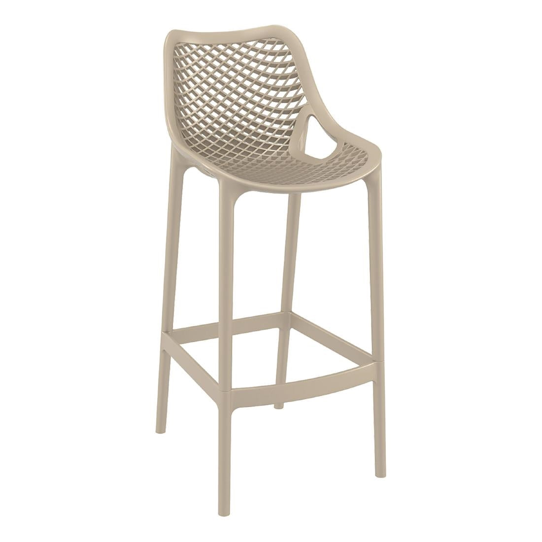 Furnlink Siesta Exclusive Air Barstool 75 - Taupe (2 Pack) (Pack of 2) • PAS-DD029