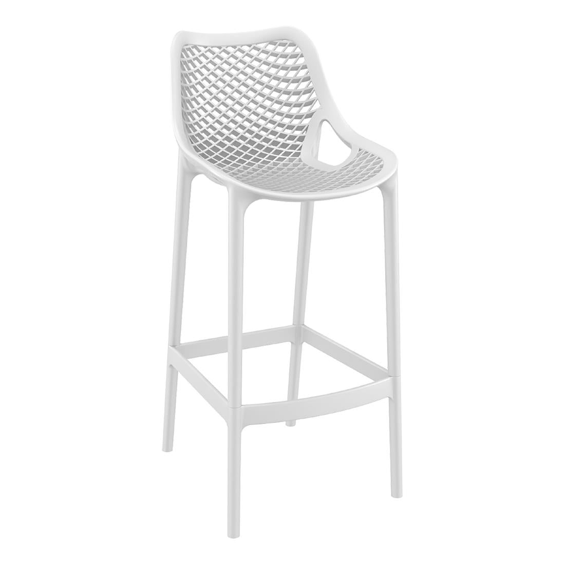Furnlink Siesta Exclusive Air Barstool 75 - White (2 Pack) (Pack of 2) • PAS-DD030