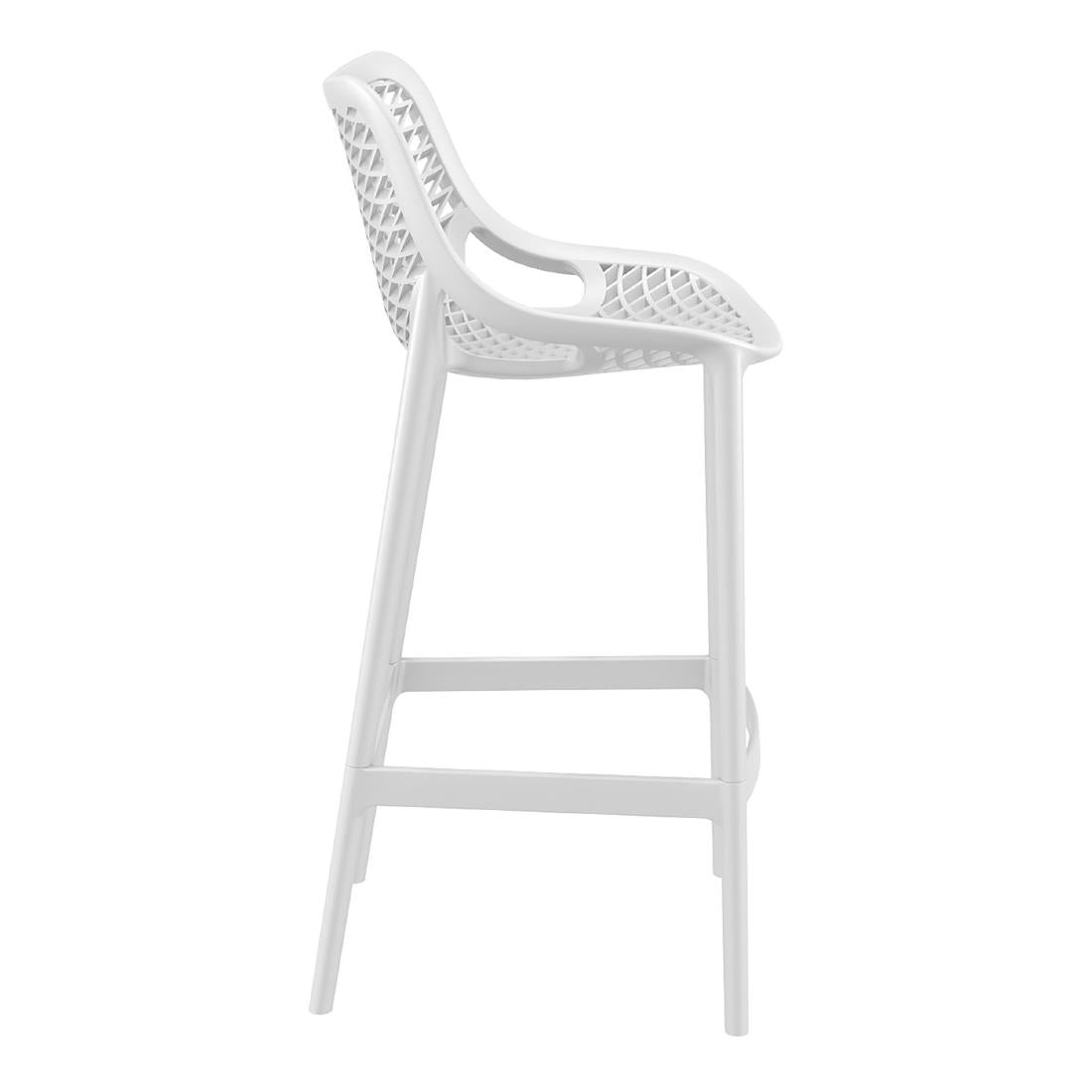 Furnlink Siesta Exclusive Air Barstool 75 - White (2 Pack) (Pack of 2) • PAS-DD030