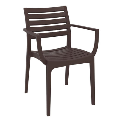 Siesta Exclusive Artemis Armchair Chocolate (2 Pack) • PAS-DD039