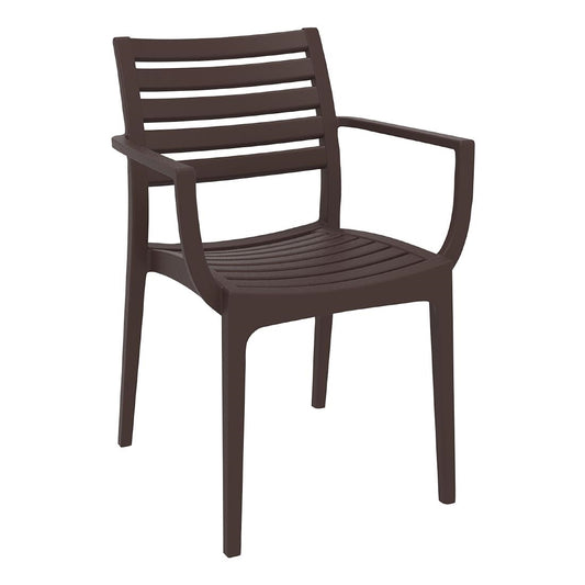 Siesta Exclusive Artemis Armchair Chocolate (2 Pack) • PAS-DD039