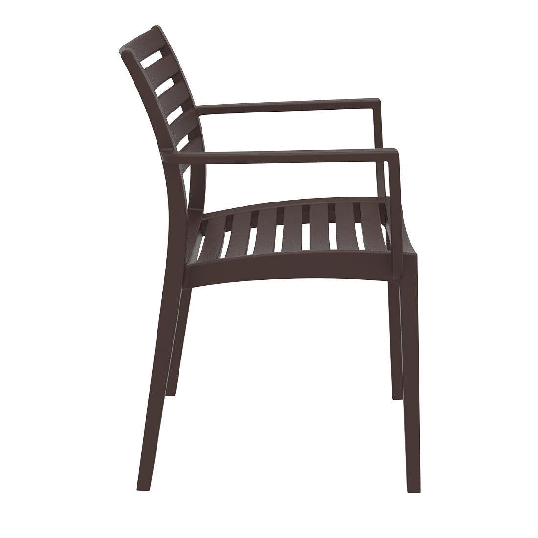 Siesta Exclusive Artemis Armchair Chocolate (2 Pack) • PAS-DD039