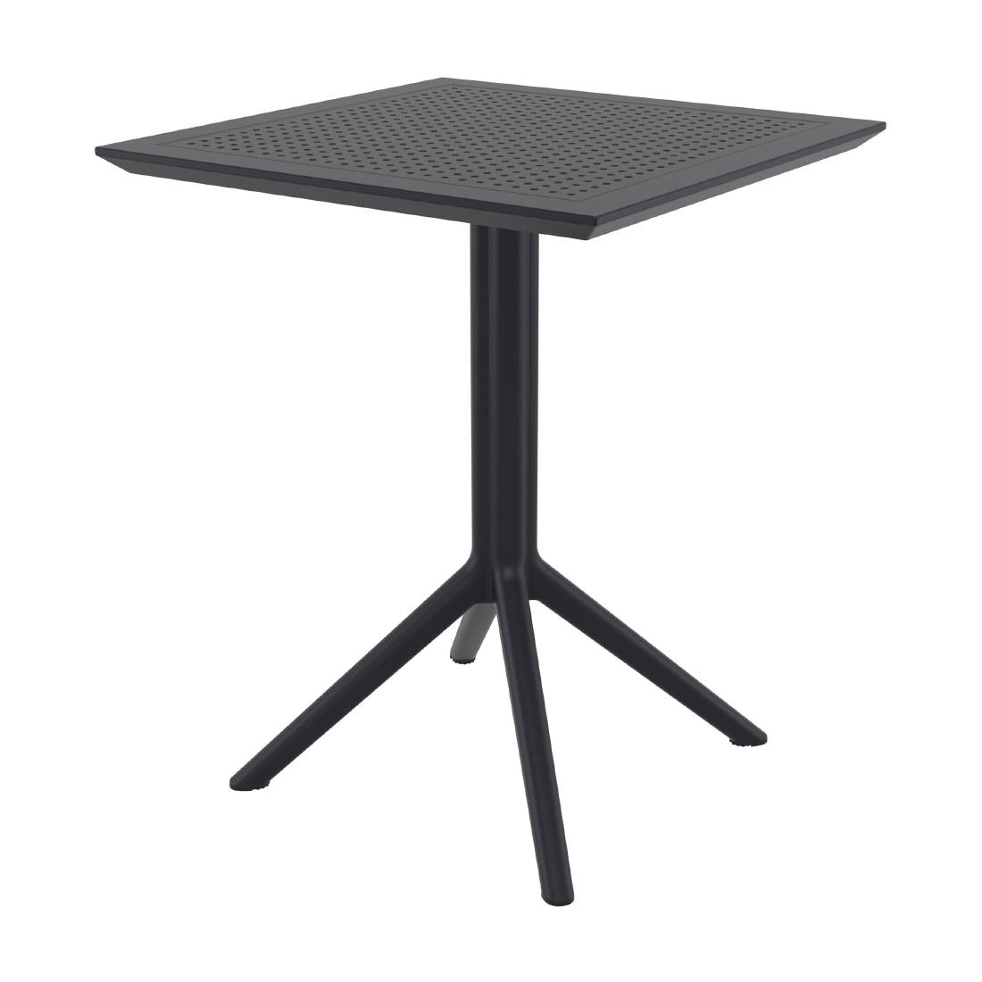 Furnlink Siesta Exclusive Sky Folding Table 60 Square - Black • PAS-DD084