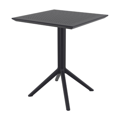 Furnlink Siesta Exclusive Sky Folding Table 60 Square - Black • PAS-DD084