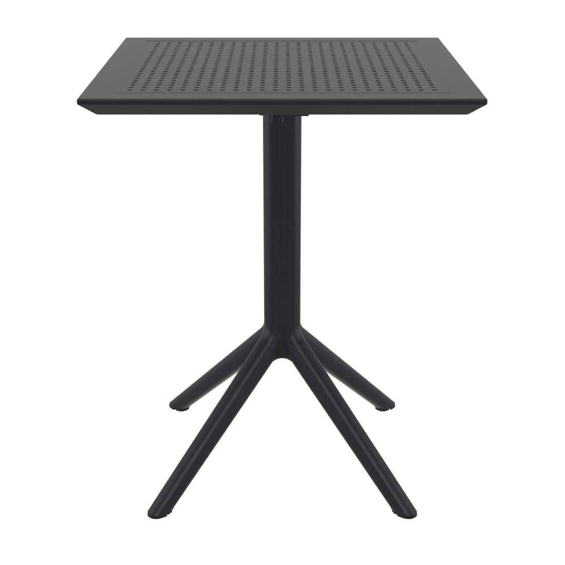 Furnlink Siesta Exclusive Sky Folding Table 60 Square - Black • PAS-DD084