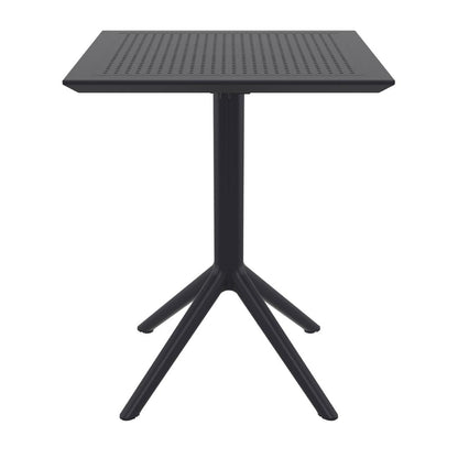 Furnlink Siesta Exclusive Sky Folding Table 60 Square - Black • PAS-DD084
