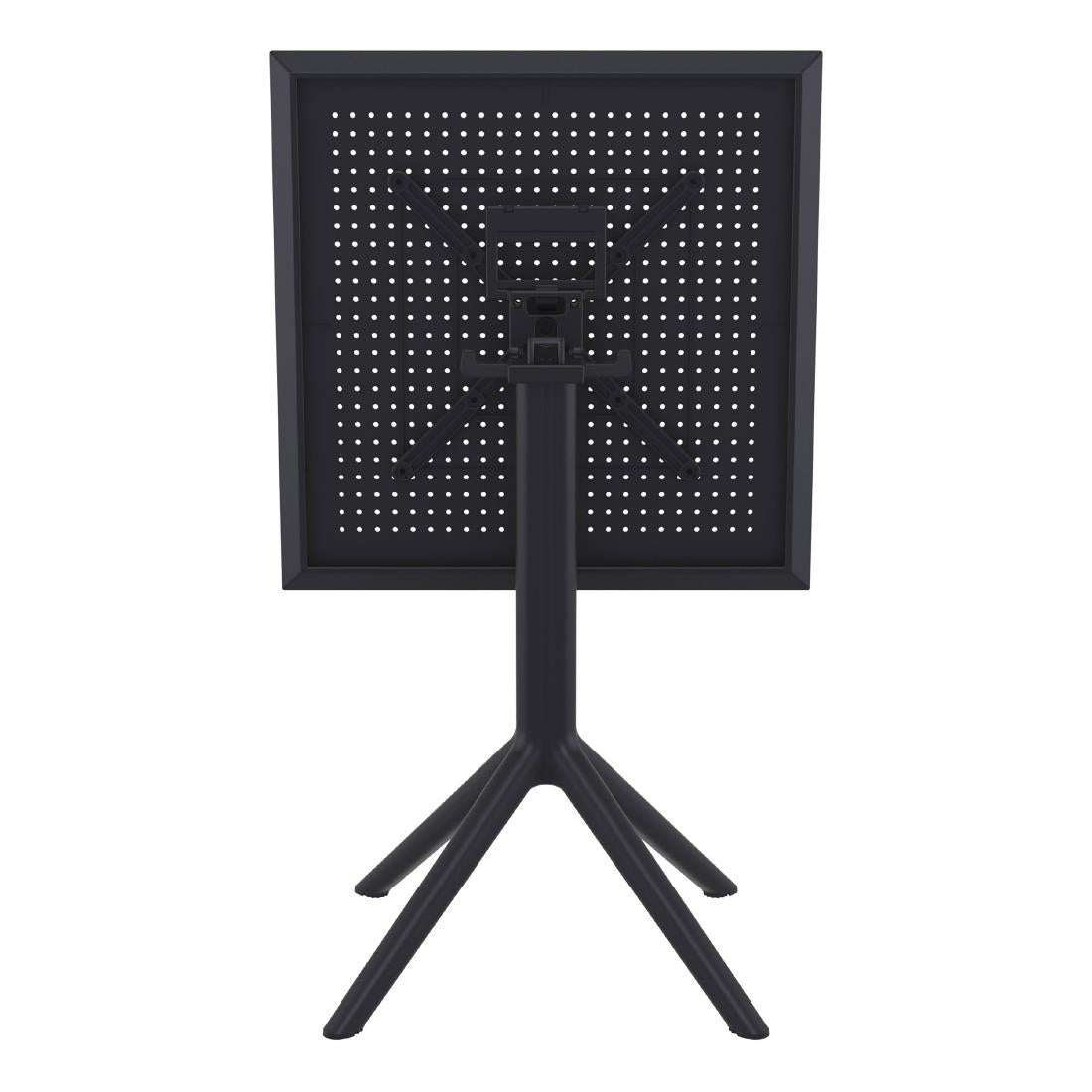 Furnlink Siesta Exclusive Sky Folding Table 60 Square - Black • PAS-DD084