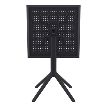 Furnlink Siesta Exclusive Sky Folding Table 60 Square - Black • PAS-DD084