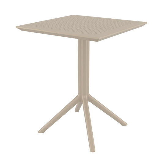 Siesta Exclusive Sky Folding Table 60 Square Taupe • PAS-DD086