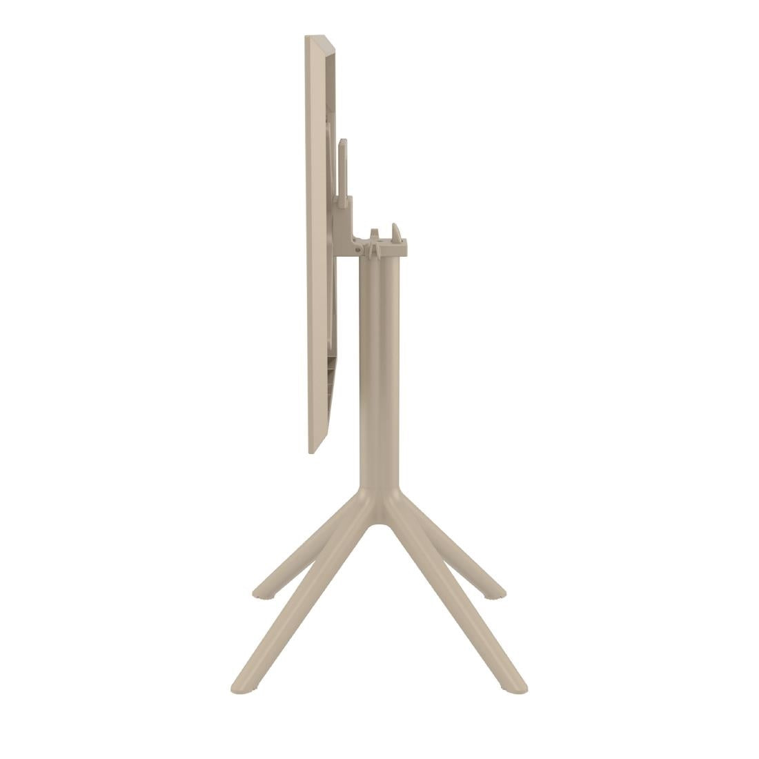 Siesta Exclusive Sky Folding Table 60 Square Taupe • PAS-DD086