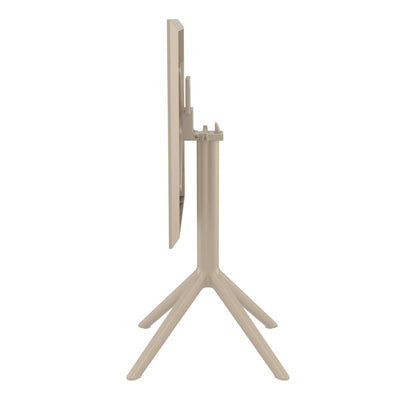 Siesta Exclusive Sky Folding Table 60 Square Taupe • PAS-DD086
