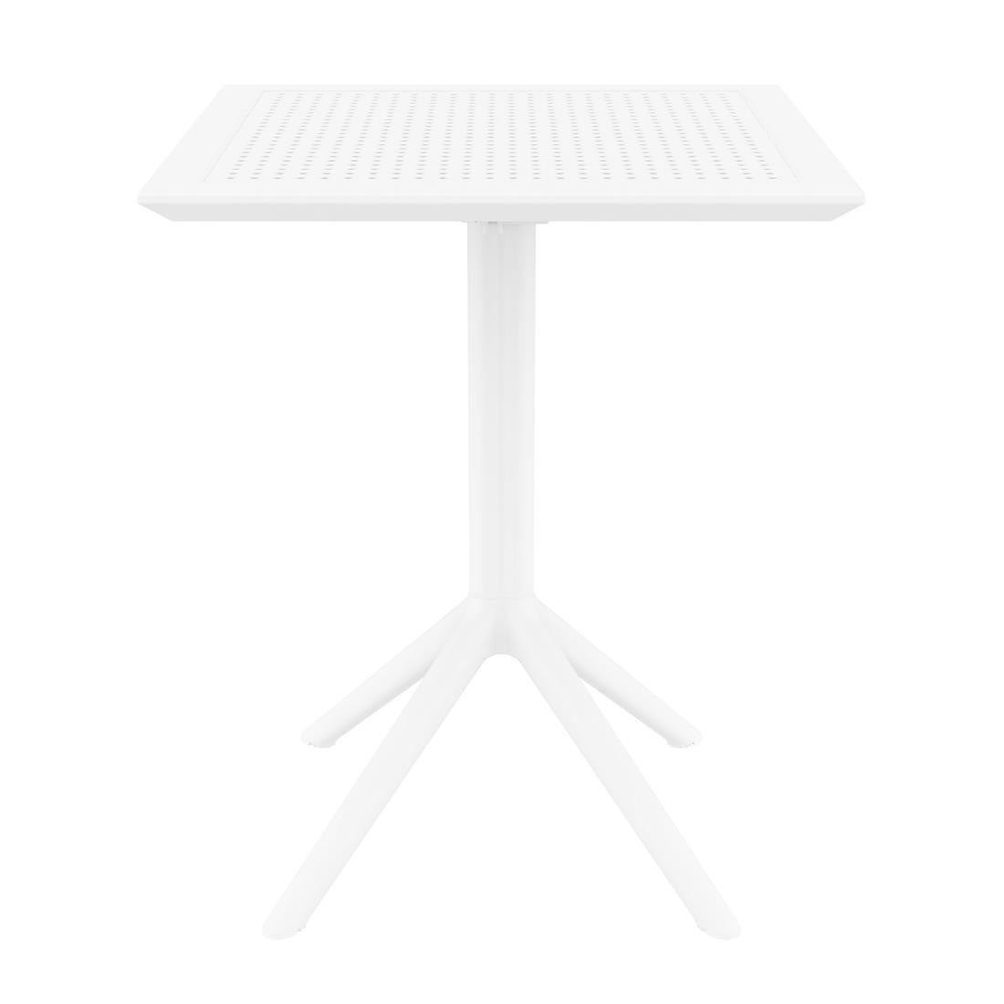 Siesta Exclusive Sky Folding Table 60 Square White • PAS-DD087
