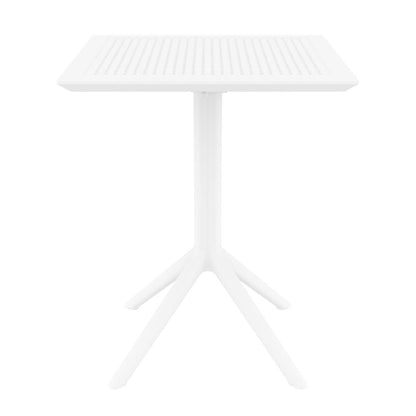 Siesta Exclusive Sky Folding Table 60 Square White • PAS-DD087