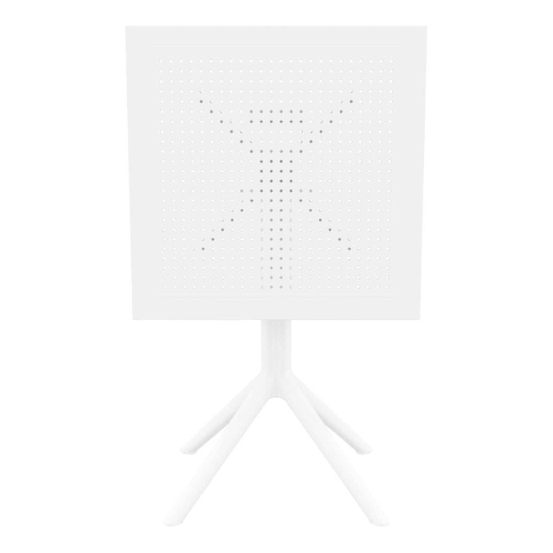 Siesta Exclusive Sky Folding Table 60 Square White • PAS-DD087