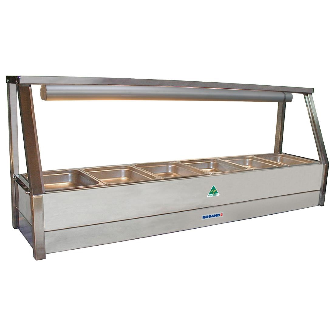 Roband E16 Hot Food Display Bar With 6x 1/2 Gatronorm Pans • PAS-DD113
