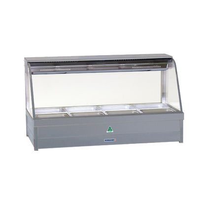 Roband C24RD Hot Food Display Bar With Rear Roller doors And 8x 1/2 Gastronorm Pans • PAS-DD128