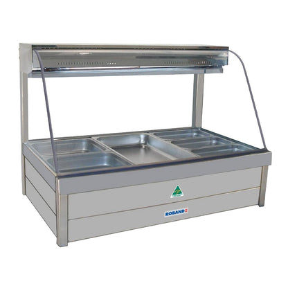 Roband CFX23RD Refrigerated Food Display Bar With Rear Roller doors And 6x1/2 Gastronorm Pans • PAS-DD130