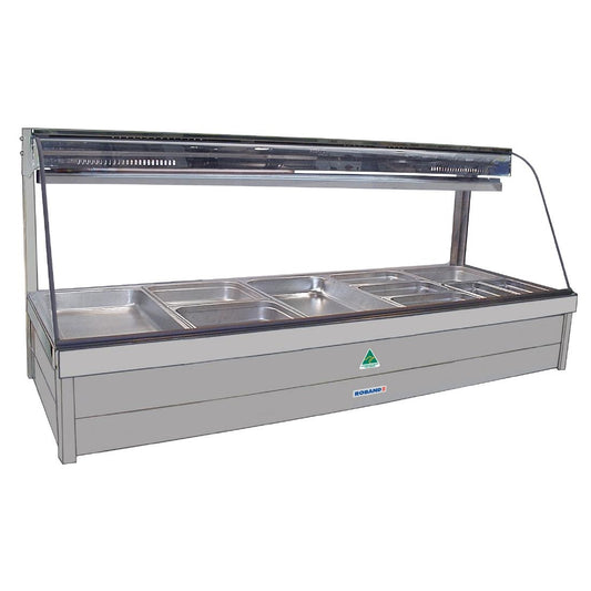 Roband CFX25RD Refrigerated Food Display Bar With Rear Roller doors And 10x 1/2 Gastronorm Pans • PAS-DD132