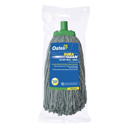 Oates MH-DC-01G Duraclean String Mop Head Refill Green • PAS-DD191