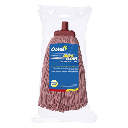 Oates MH-DC-01R Duraclean String Mop Head Refill Red • PAS-DD192