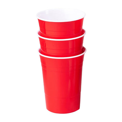 Redds Reusables Edition Red Cups 425ml (Pack of 3) • PAS-DD201