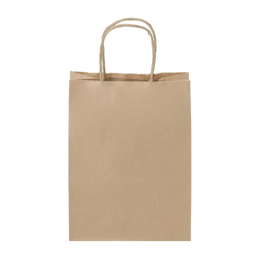 Detpak Junior Paper Twist Handle Carry Bag (250 Pack) (275 x205 x 110mm) • PAS-DD322