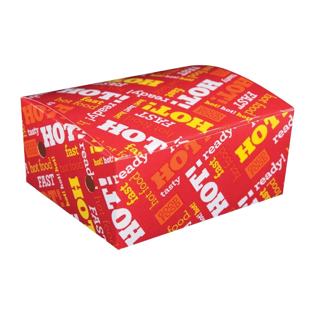 Detpak Hot Fast Food Extra Small Snack Box (Pack 50) • PAS-DD374