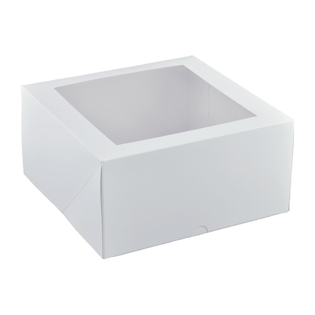 Detpak 230mm Deep Patisserie Box White (50 Pack) (230x230x120mm / 9x9x5") • PAS-DD384