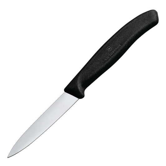 Victorinox Classic 8cm Paring Knife Black Handle Plain • PAS-DD399