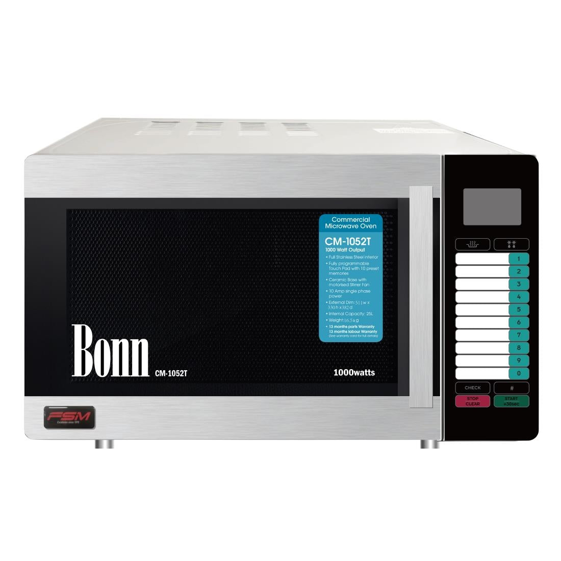 Bonn CM-1052T High performance Light Duty Microwave 1000W 22Ltrs • PAS-DD419