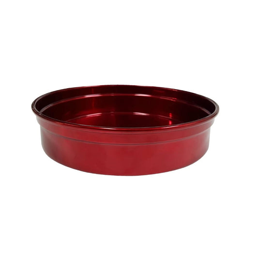 Tomkin Chef Inox Round Aluminium Bar Tray Red 240x50mm (240x50mm| Red | Aluminium) • PAS-DD433