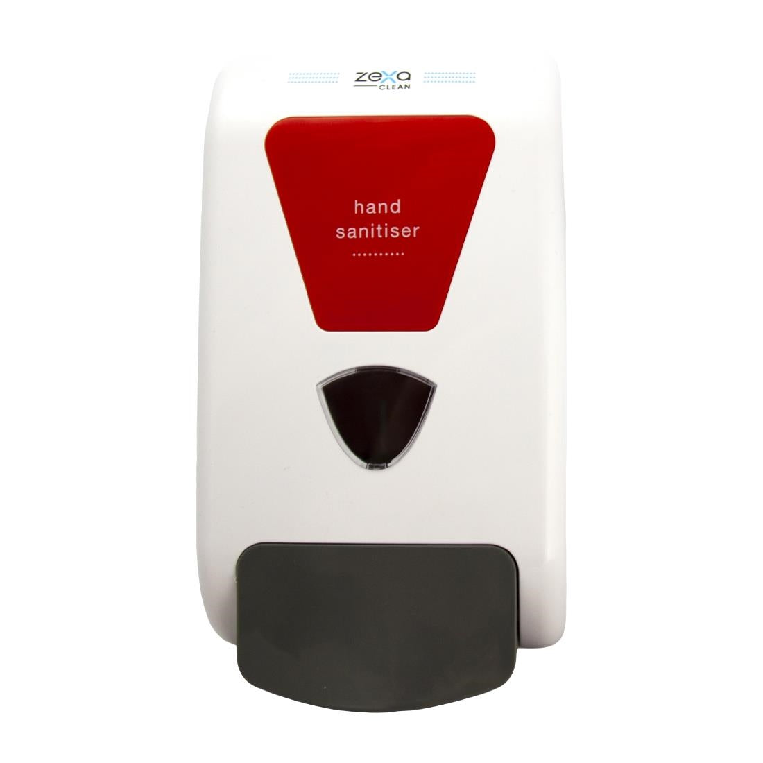 Zexa manual dispenser with hand sanitiser fascia plate • PAS-DD450