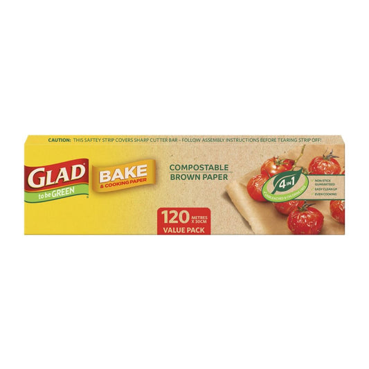 Glad to be green compostable bake & cooking paper - 120m • PAS-DD458