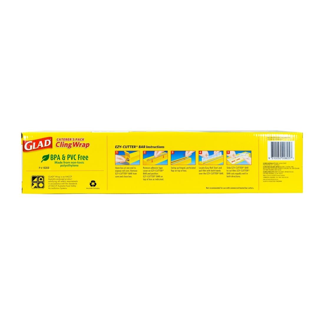 Glad wrap 600m x 450mm dispenser • PAS-DD461