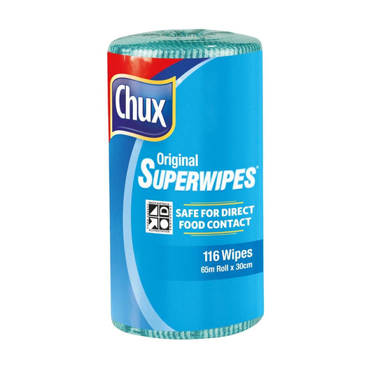 Chux Superwipes perforated roll green 65m x 300mm • PAS-DD472