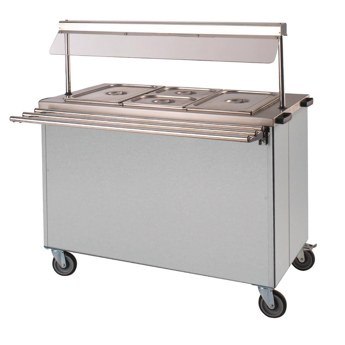 Versigen Mobile Dry-Heat Bain Marie w/Hot Cupboard, Gantry - Fits 3x1/1GN (3x1/1GN | Mobile Dry Heat | Bain Marie with Hot Cupboard & Heated Gantry) • PAS-DD489