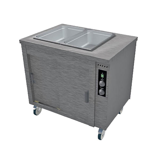 Versigen Wet/Dry Bain Marie with hot cupboard - 2x1/1GN • PAS-DD502