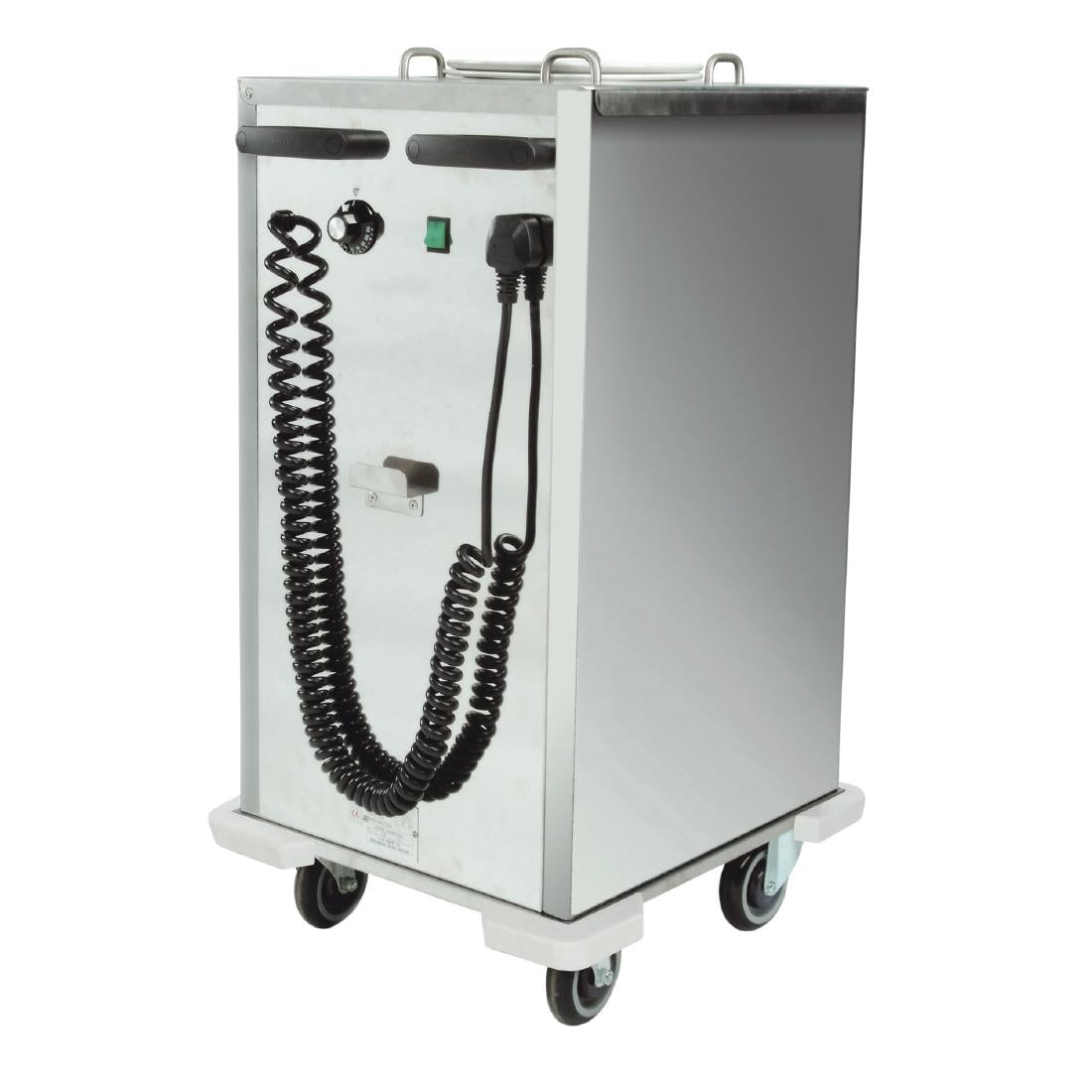 Versigen Mobile fan-heated plate dispenser - Single Tube (Power: 1kW | Capacity: 75x203-305mm plates) • PAS-DD506