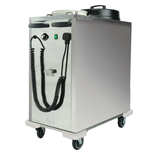 Versigen Mobile fan-heated plate dispenser - Twin Tube (Power: 2kW | Capacity: 150x203-305mm plates) • PAS-DD507