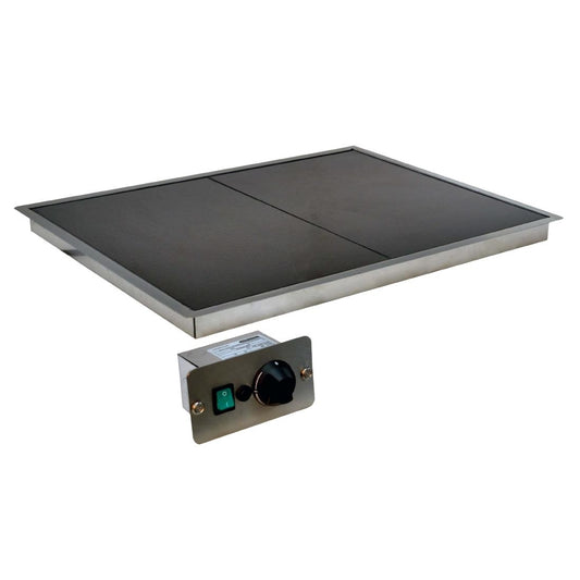 Versigen In-Counter Versitop ceramic glass food warmer - 2 1/1GN (Power: 0.5kW | Width: 702mm | 2x1/1GN) • PAS-DD509