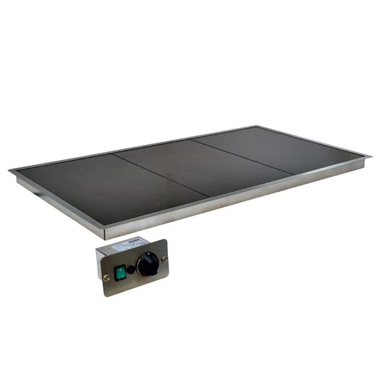 Versigen In-Counter Versitop ceramic glass food warmer - 3x1/1GN (Power: 0.7kW | Width:1030mm | 3x1/1GN) • PAS-DD510