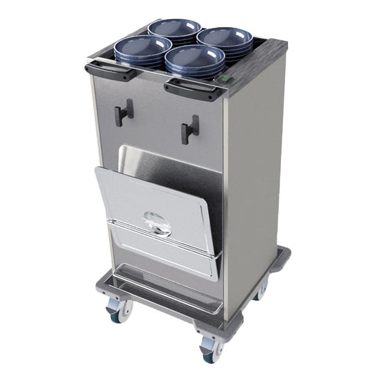 Versigen Mobile heated crockery dispenser - single tube (Power: 0.6kW | Capacity: 75x305mm plates) • PAS-DD513