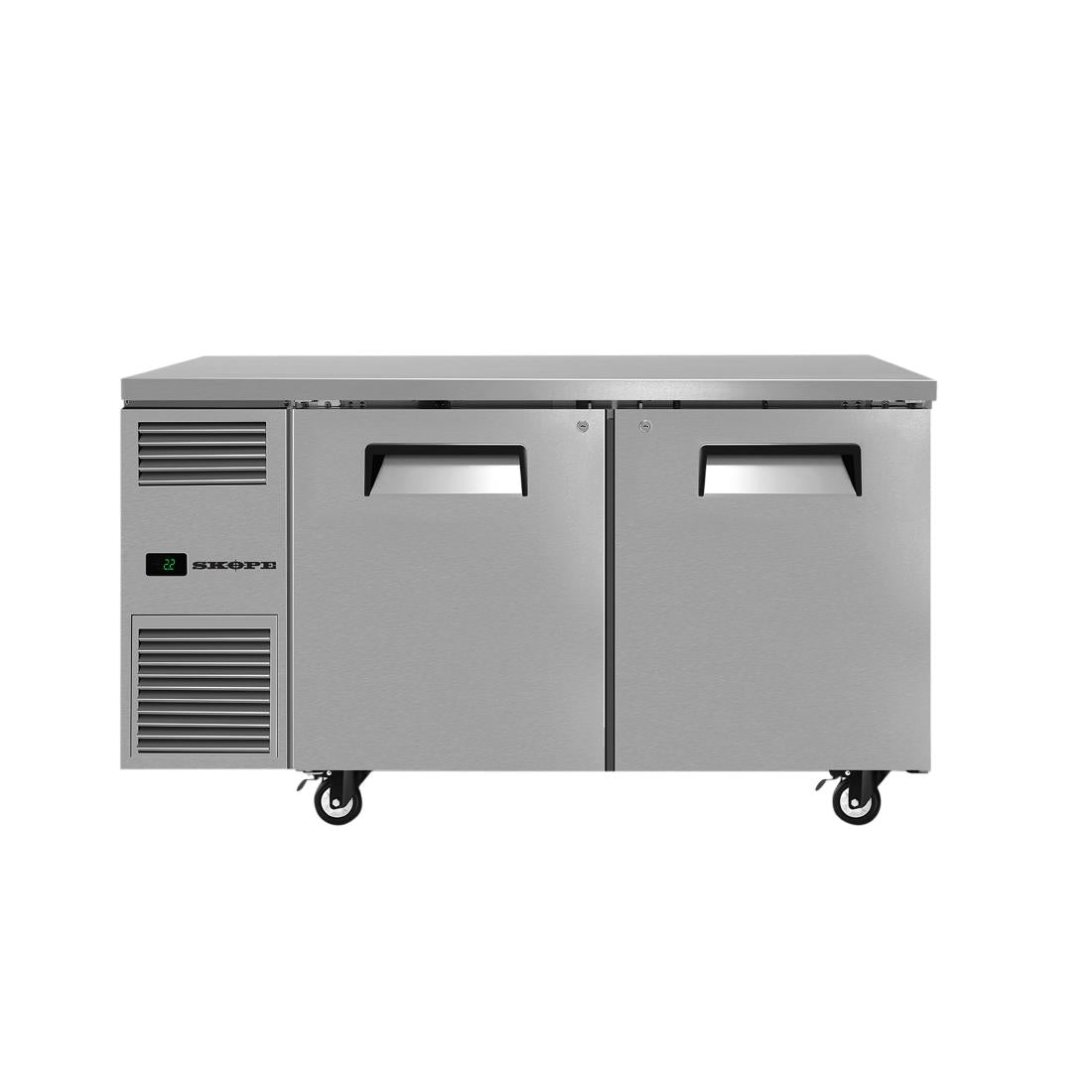 SKOPE ReFlex Two Solid Door Underbench Fridge RF7.UBR.2XL.SD 333Ltr • PAS-DD538