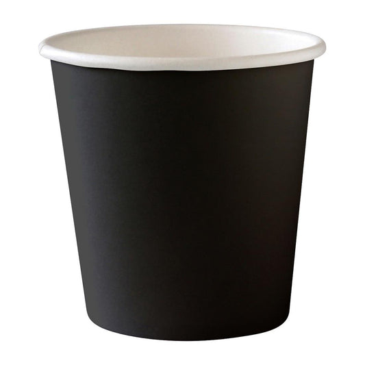 BioPak BioCup Single Wall Black - 120ml 63mm (Pack 2000) • PAS-DD557