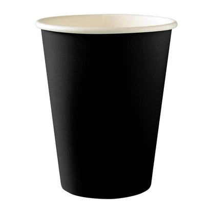 BioPak BioCup Single Wall Black - 390ml 90mm (Pack 1000) • PAS-DD561