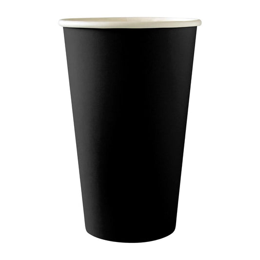 BioPak BioCup Single Wall Black - 510ml 90mm (1000 Pack) (510ml | 90mm | Compostable | Pack of 1000) • PAS-DD562
