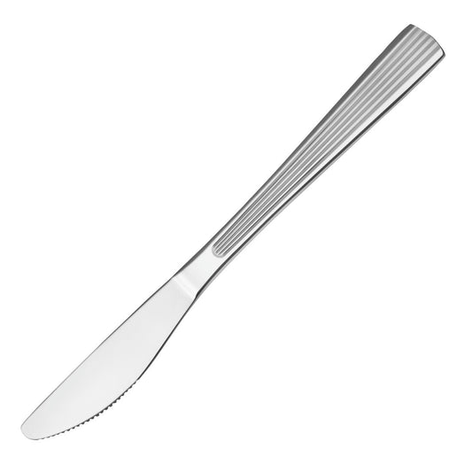 Tablekraft Victoria Dessert Knife 18/0 Stainless Steel 206mm (12 Pack) (18/0 Stainless Steel | Pack 12 | 206mm) • PAS-DD749